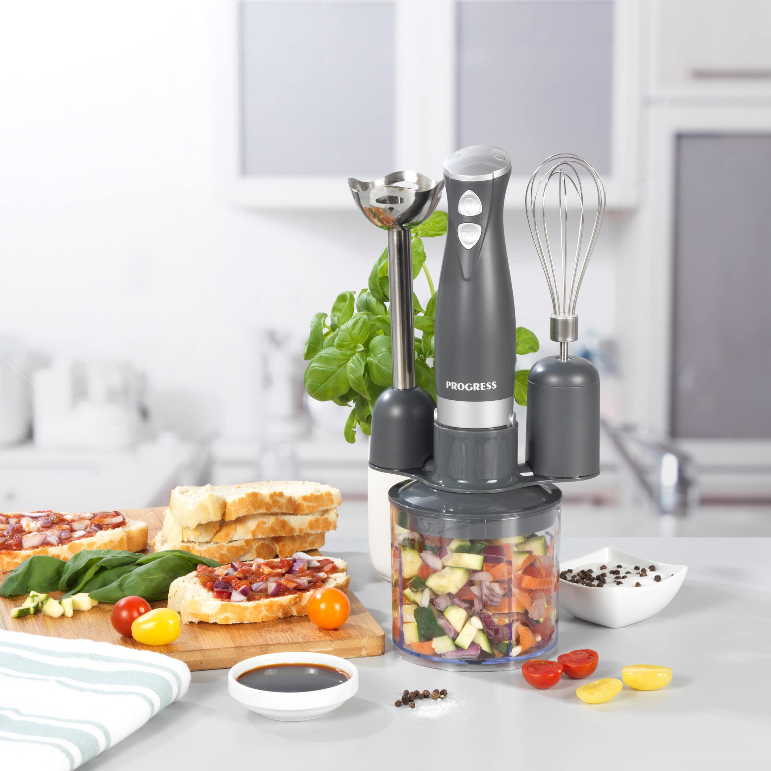 Progress EK2827PGRYPMDIRDG Shimmer Ensemble de mixeur 3 en 1